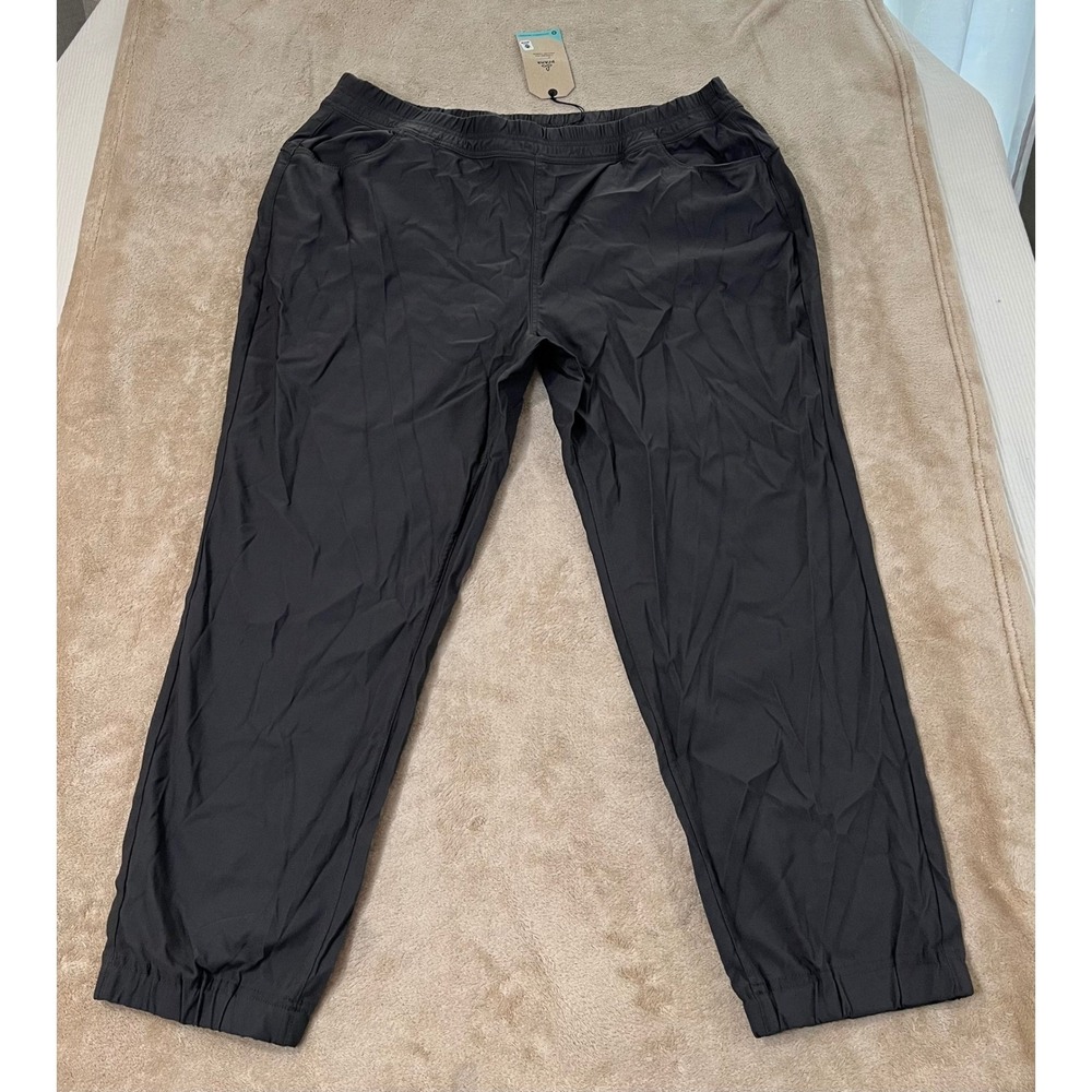Prana Halle E-Waist Jogger PlusII Women 20W Dark Iron Gray Pants 1971692 NEW $95